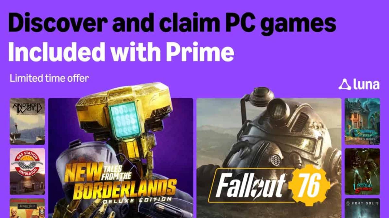 Amazon Prime offre 13 jeux PC gratuits en novembre 2025