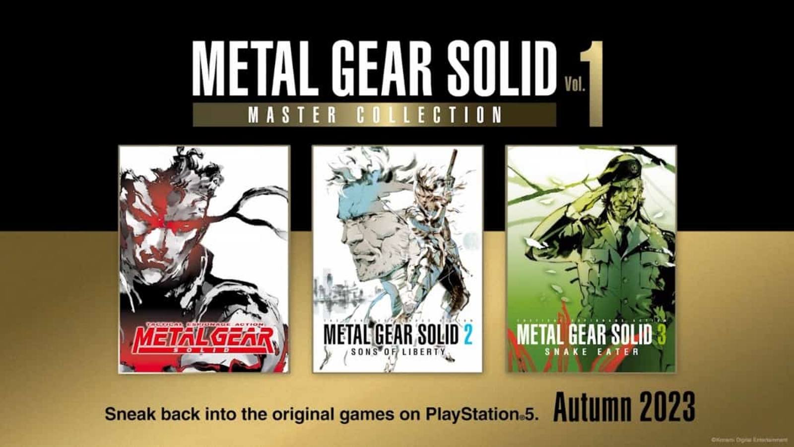 Metal Gear Solid 1, 2 et 3 arrivent sur PlayStation 5