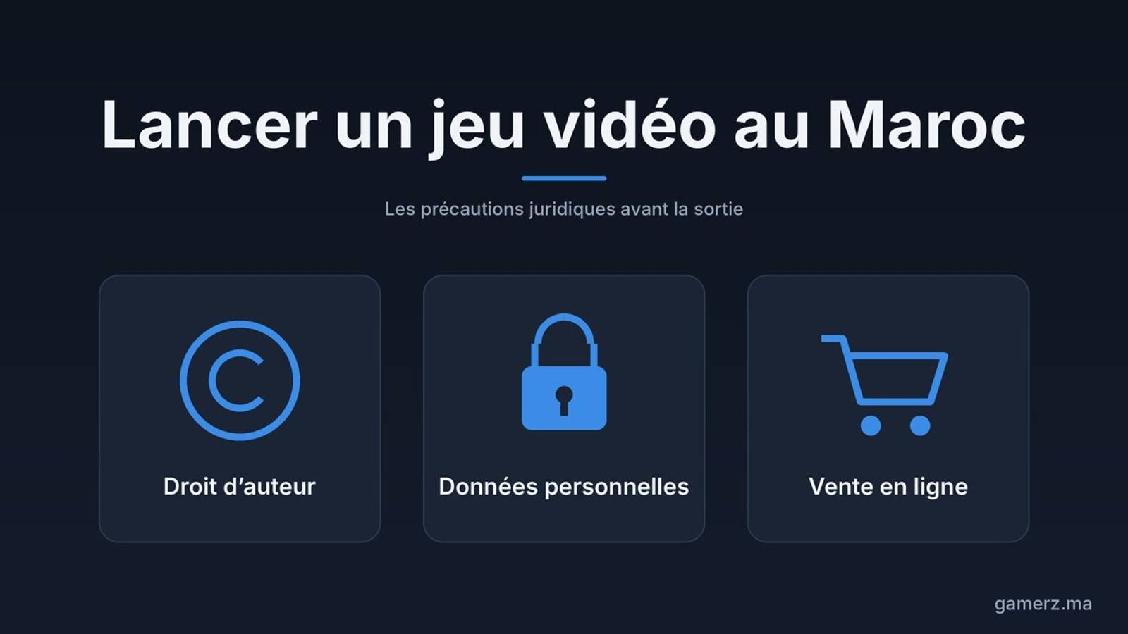 Lancer un jeu vidéo au Maroc : les précautions juridiques à prendre