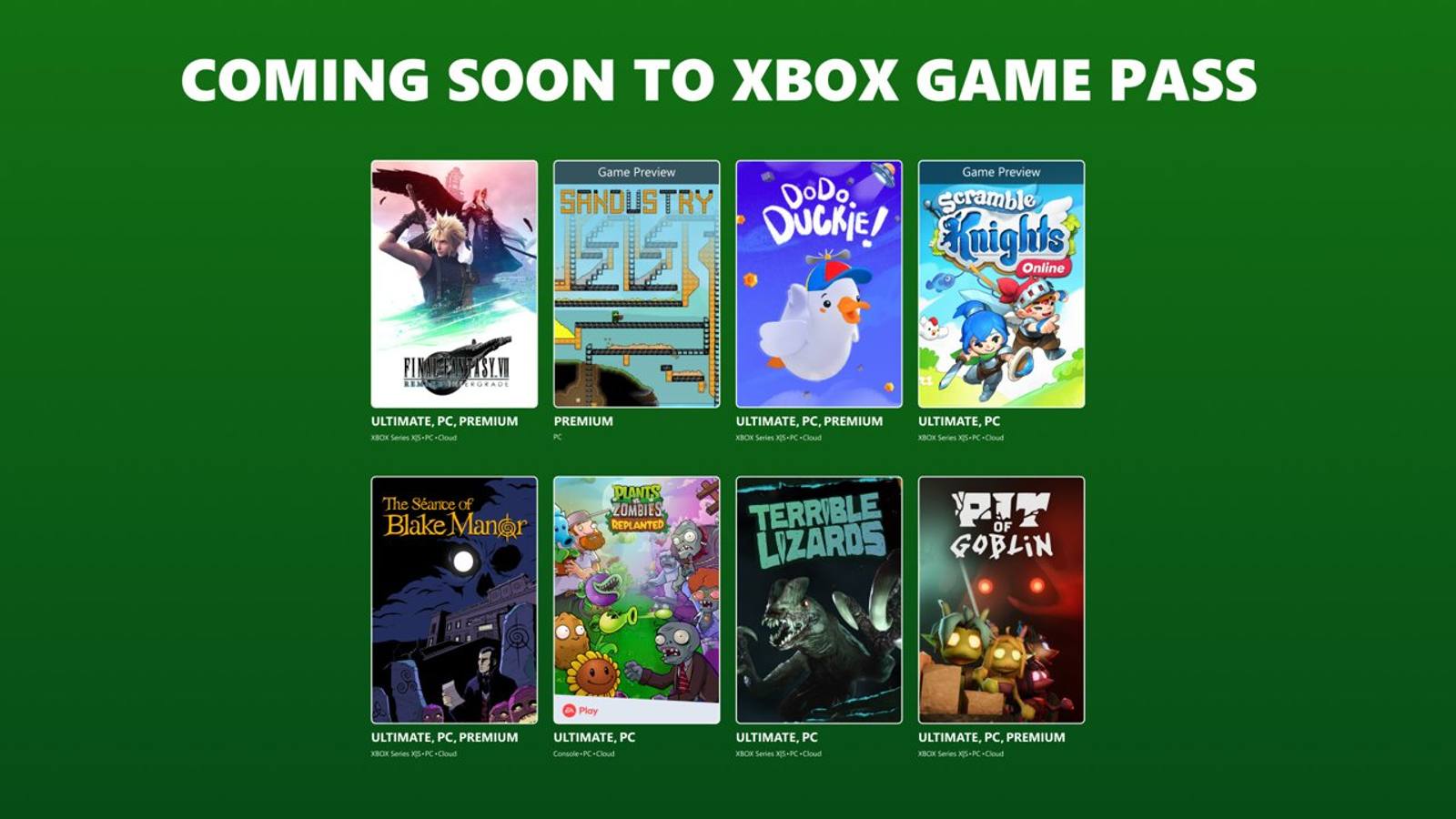 Game Pass : Final Fantasy VII Remake arrive, Deep Rock Galactic part
