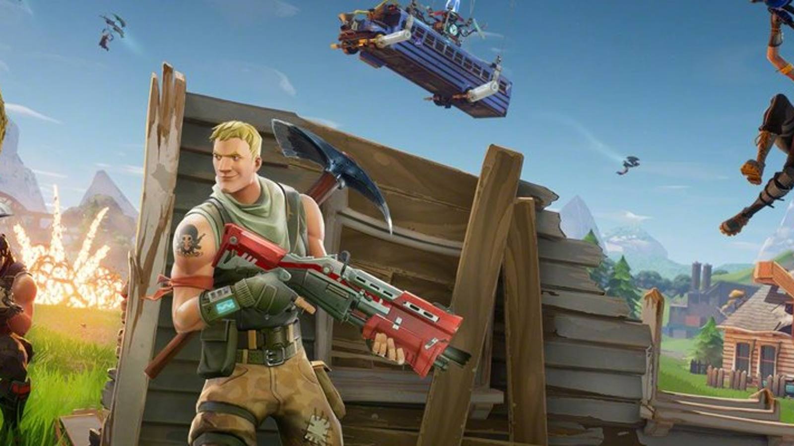 Bus Fortnite : le Bus de combat, remercier le chauffeur et skins