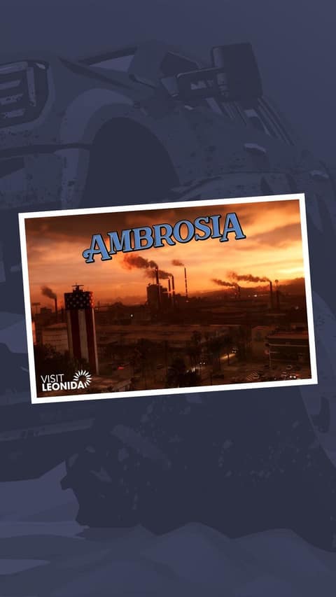Carte postale « Ambrosia » de GTA VI : une ville industrielle au crépuscule