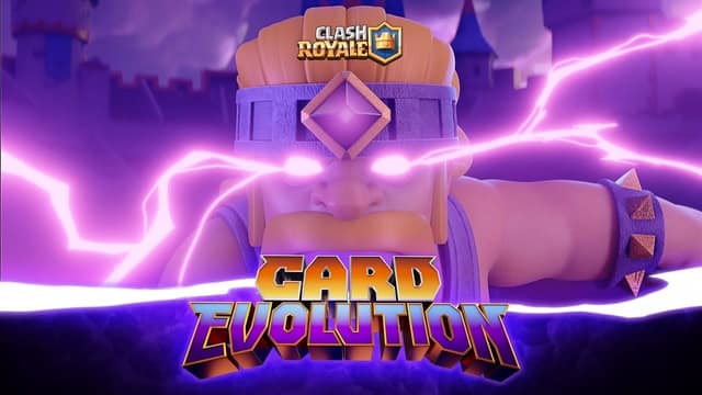 Un barbare aux yeux violets, entouré d'éclairs, annonce l'évolution des cartes