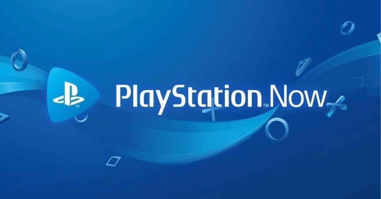 Logo PlayStation Now sur fond bleu dégradé