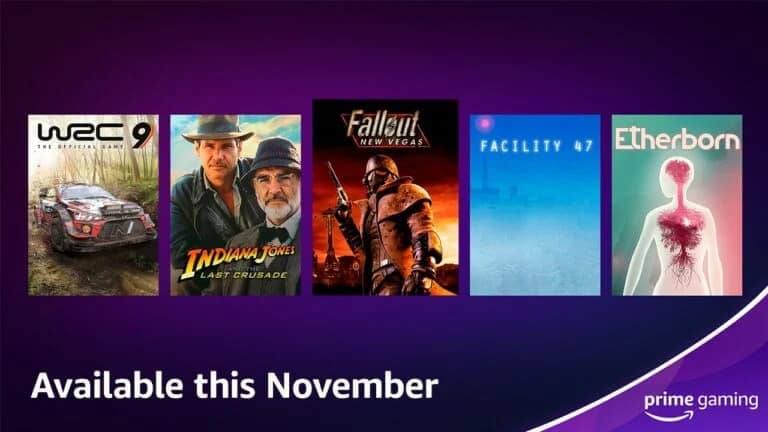 Amazon Prime Gaming Jeux gratuits Novembre 2022