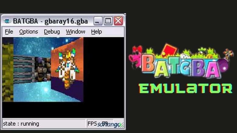 Fenêtre de l'émulateur BatGBA sous Windows