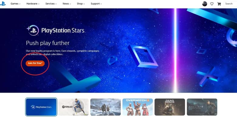 Playstation Stars Inscription