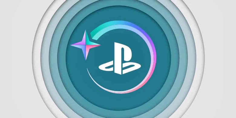 Logo PlayStation Stars : le symbole PlayStation entouré d'anneaux et d'étoiles