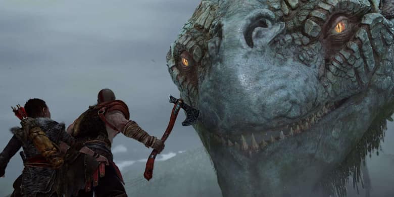 God of War Ragnarök : Kratos et Atreus face au Serpent du Monde