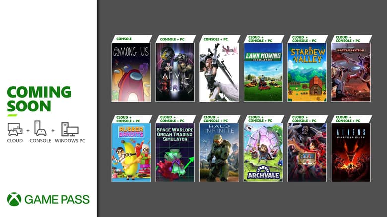 Xbox Game Pass : la grille des jeux à venir avec le bandeau « Coming soon »