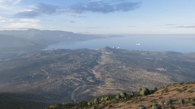 Forza Horizon 5 : vue panoramique des montagnes mexicaines descendant vers la côte