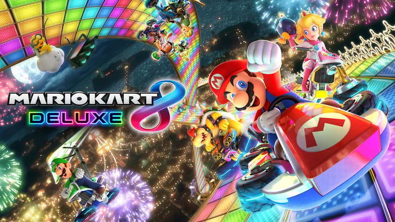 Mario Kart 8 Deluxe : Mario, Peach et Yoshi lancés sur la Route Arc-en-ciel