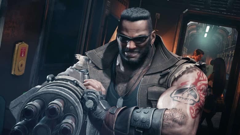 Final Fantasy VII Remake : Barret Wallace, mitrailleuse à la place du bras