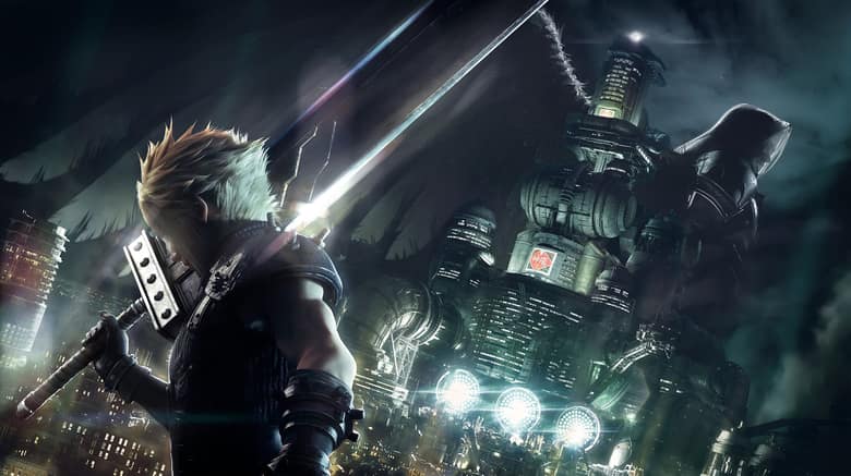 Final Fantasy VII Remake : Cloud face au réacteur Mako de Midgar