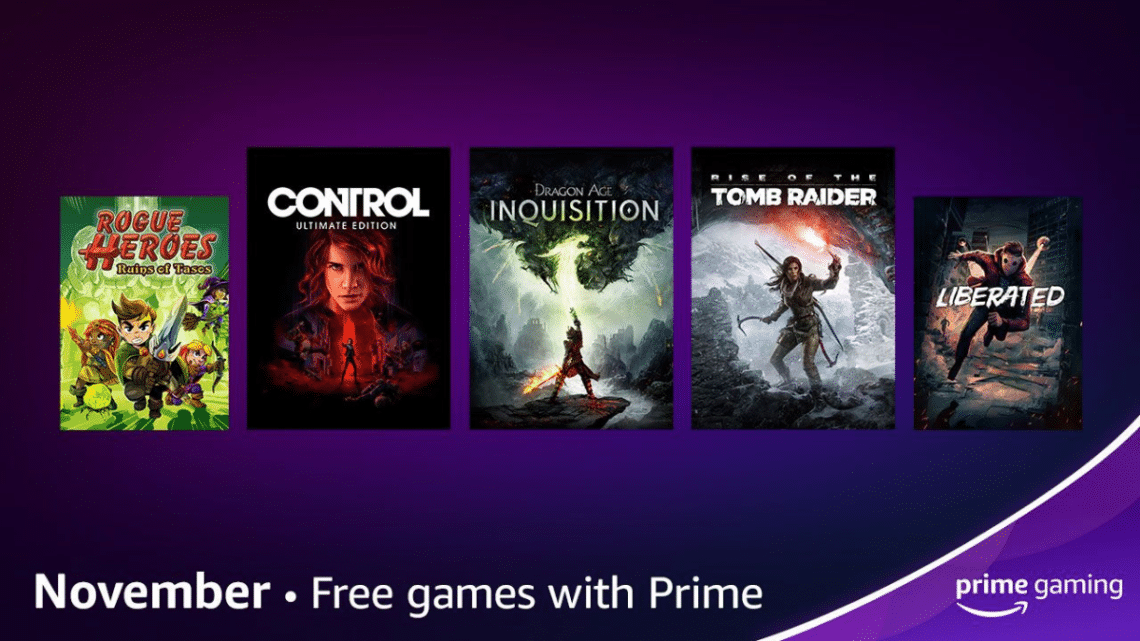 Amazon Prime Gaming: 9 jeux offerts en novembre 2021