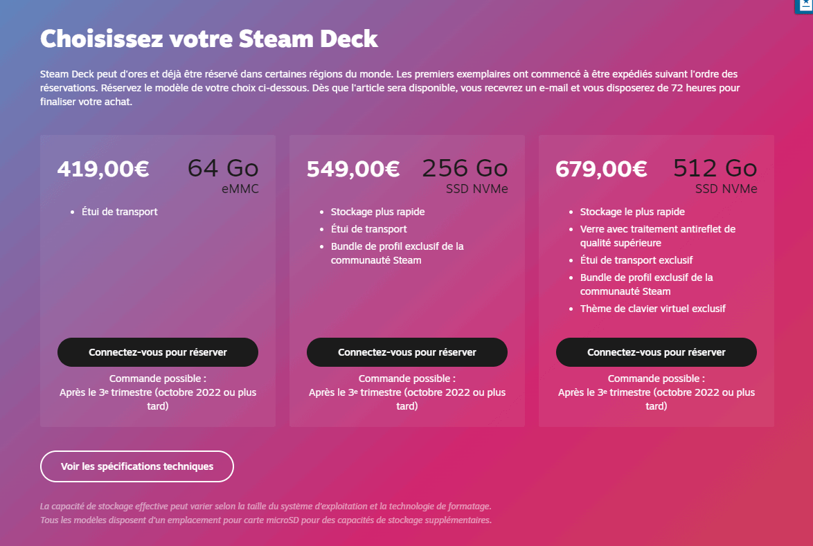Steam Deck Release Date