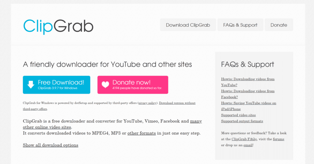 ClipGrab Convertisseur Youtube MP3