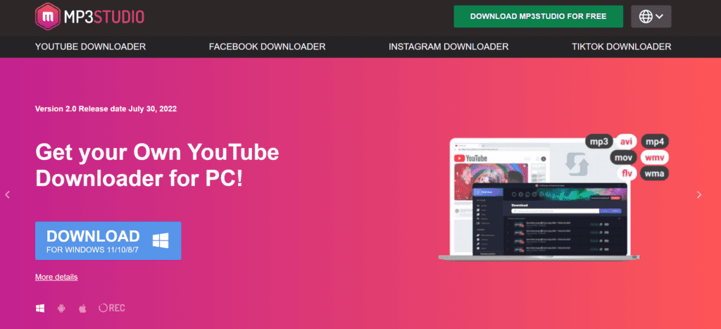 MP3Studio Convertisseur YouTube MP3