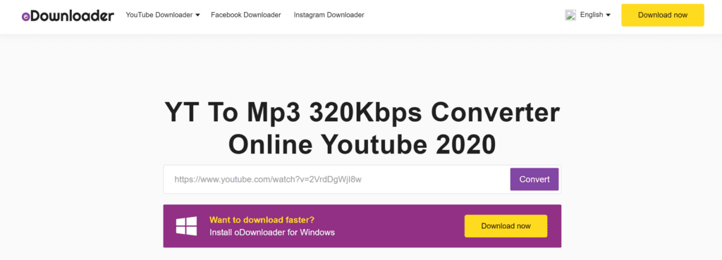 oDownloader Convertisseur Youtube MP3